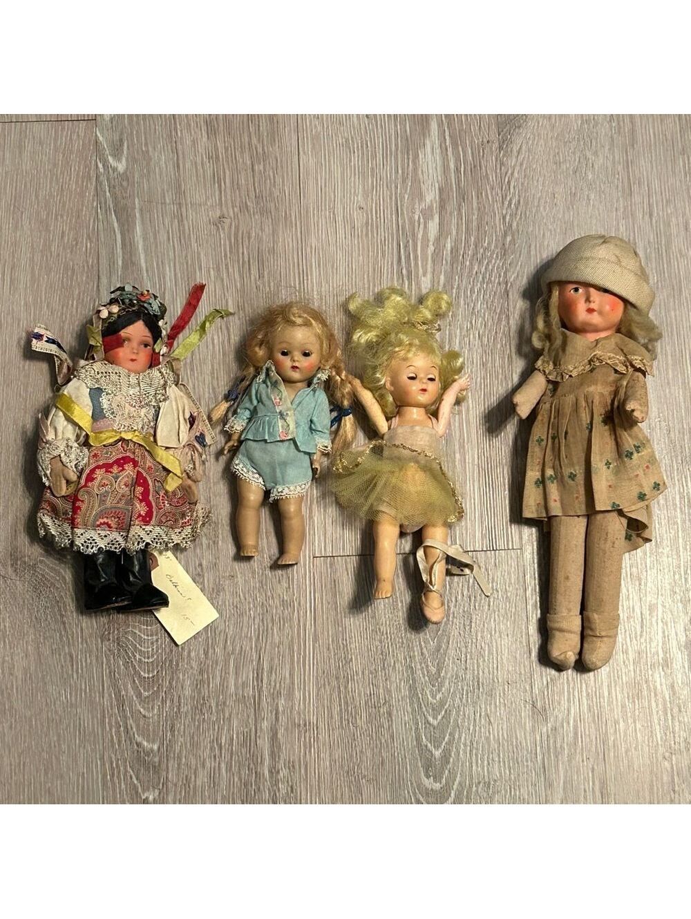 Antique Dolls Ginny 50s Pam Fortune Belkins vintage Folk Doll Primit Handmade